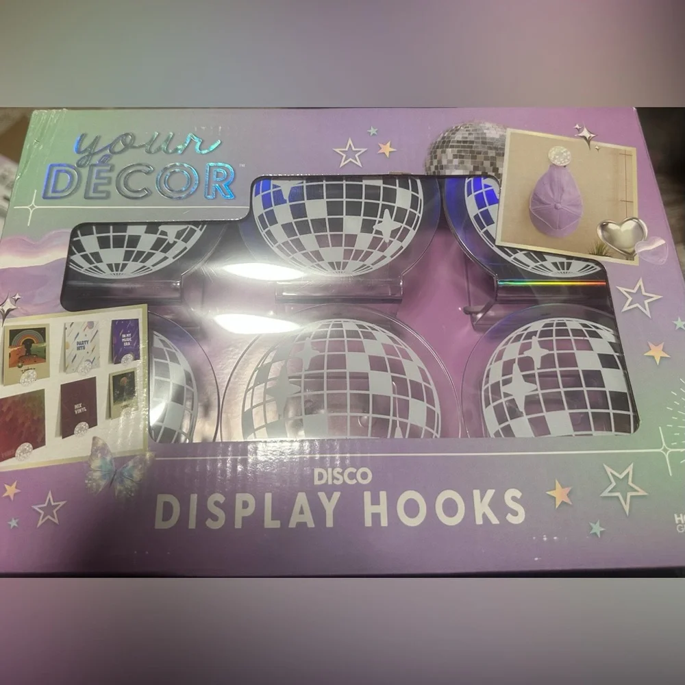 Disco Display Hooks -Mirror Ball Design